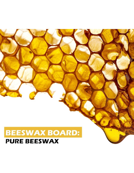 30 Hojas de Cera de Abeja Natural para Velas y Colmenas 41.5x19.5cm 30 Hojas de Cera de Abeja Natural para Velas y Colmenas 41.5x19.5cm