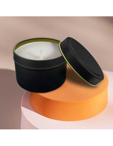 Latas de Vela Bunhut 5 oz Paquete de 24 Tarros Negros