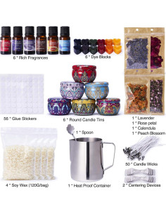 Kit de Fabricación de Velas Lucky Goddness - 1.33 kg, Bohemio 2