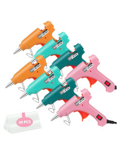 Juego de 8 Mini Pistolas de Pegamento Caliente YGboost con 30 Palitos