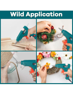 Juego de 8 Mini Pistolas de Pegamento Caliente YGboost con 30 Palitos 2