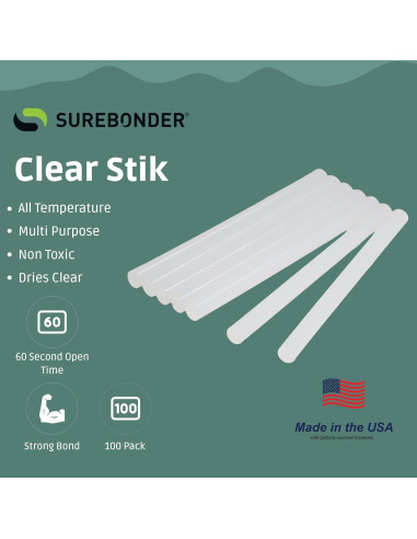 Palitos de Pegamento Caliente Mini Surebonder DT-100 100 Pzas