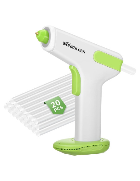 Pistola de Pegamento Inalámbrica WorkBless 2900mAh 20 Barras