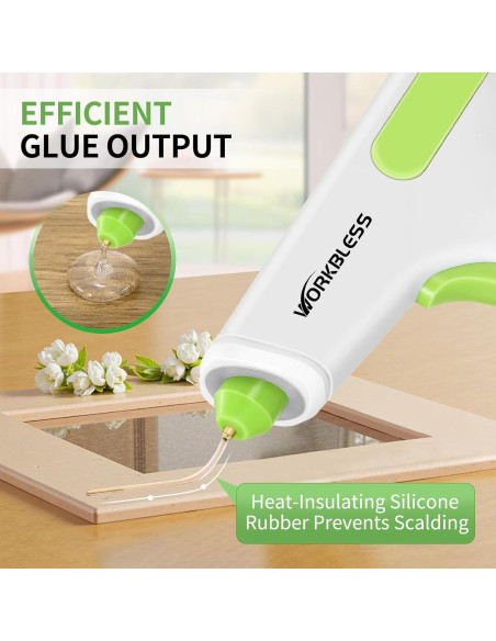 Pistola de Pegamento Inalámbrica WorkBless 2900mAh 20 Barras