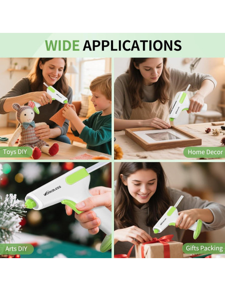 Pistola de Pegamento Inalámbrica WorkBless 2900mAh 20 Barras