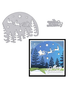 Troqueles de Corte de Navidad Hying - Árbol y Trineo 9.65cm