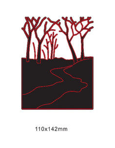 Troquel de Metal Lapoo para Scrapbooking Caminos y Bosques 14.2 cm 2
