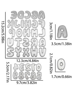 Set de 36 Troqueles de Corte Metálicos para Scrapbooking 2