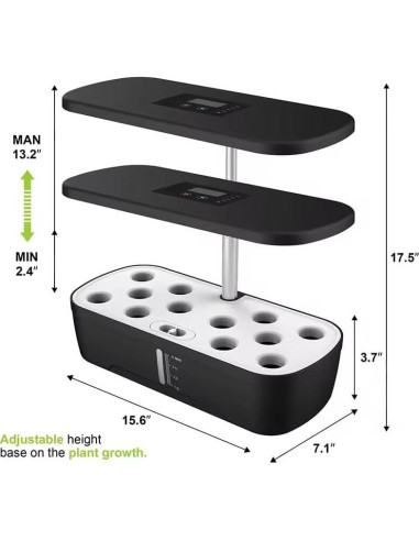 Sistema Hidropónico SCOACHA HGS05 con Luz LED 4L para Jardín Interior