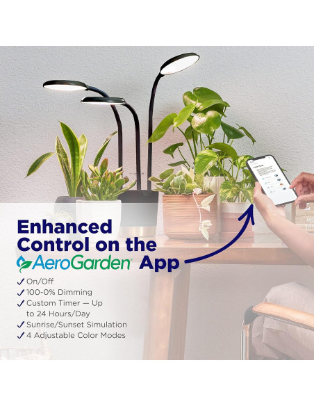 Luz de Crecimiento AeroGarden Trio LED 15W para Plantas