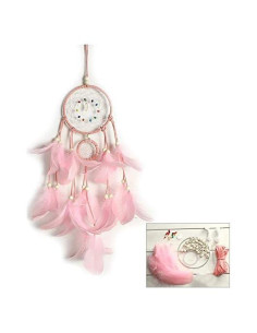 Kit de Atrapasueños DIY FANDOL - Rosa, 11cm y 5cm