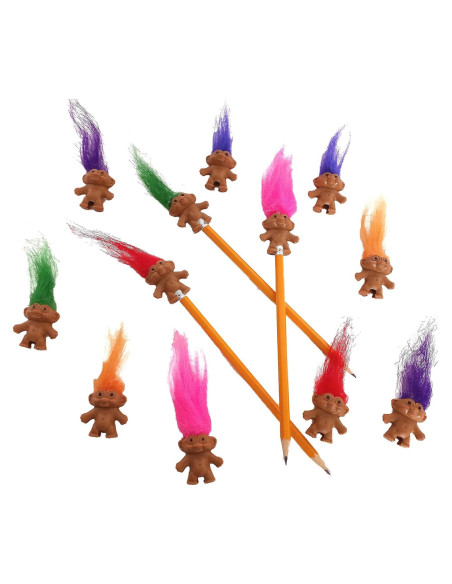 Mini Trolls Vintage de PVC - Paquete de 12 Piezas 3.81 cm Mini Trolls Vintage de PVC - Paquete de 12 Piezas 3.81 cm
