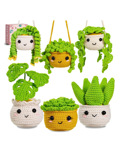 Kit de Crochet Magimuse Monstera para Principiantes - 7 Colores
