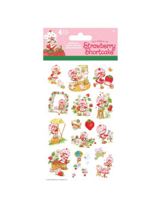 Calcomanías Strawberry Shortcake - 4 Hojas Multicolor