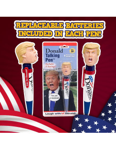 Bolígrafo Hablante Donald - 8 Frases Auténticas - Regalo Divertido 2