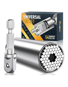 Llave de Socket Universal Dusor 7-19mm con Adaptador de Taladro