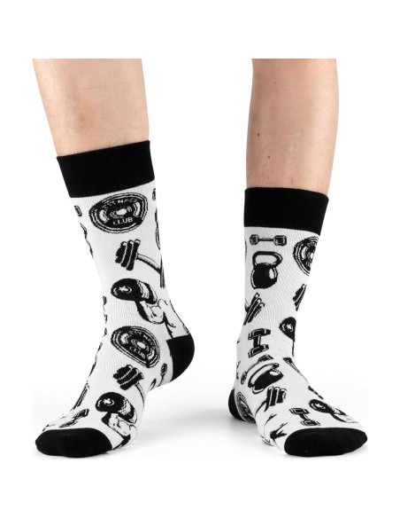 Calcetines Divertidos para Hombres Moyel - Paquete de 3 Multicolor Fitness