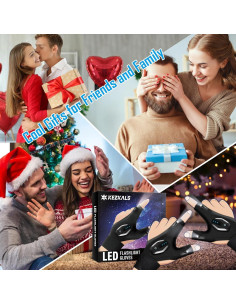 Guantes de Linterna LED Recargables KEZKALS - Regalo Práctico 2