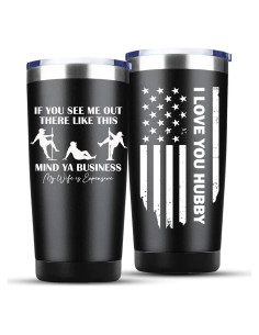 Vaso de Acero Inoxidable CSUPPCREA para Esposo - 567g