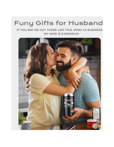 Vaso de Acero Inoxidable CSUPPCREA para Esposo - 567g