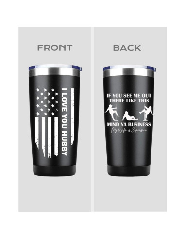 Vaso de Acero Inoxidable CSUPPCREA para Esposo - 567g