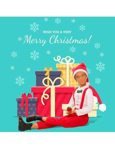 Disfraz de Navidad Miunana para Muñeco 30.48 cm 17 PCS