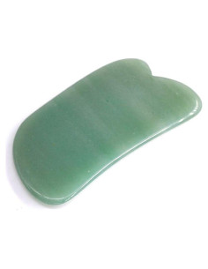 Herramienta Facial Gua Sha Jade Natural TOP SEWING 10x5cm