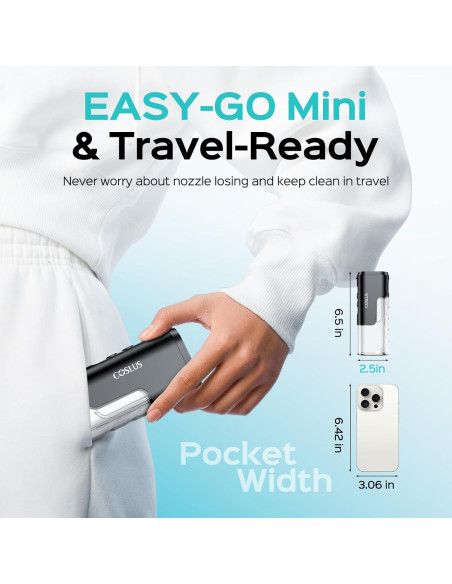 Irrigador Oral Inalámbrico COSLUS T40 Mini Portátil Negro