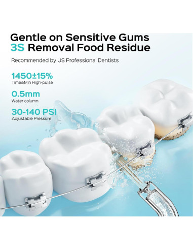 Irrigador Oral Inalámbrico COSLUS T40 Mini Portátil Negro