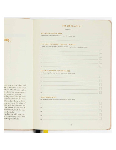 Planificador de Productividad A5 Intelligent Change Beige