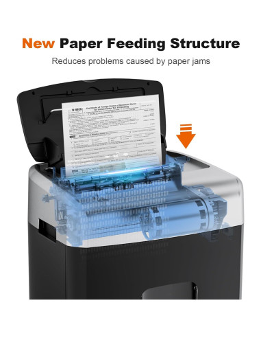 Destructora de papel Bonsaii 110 hojas automática P-4 seguridad