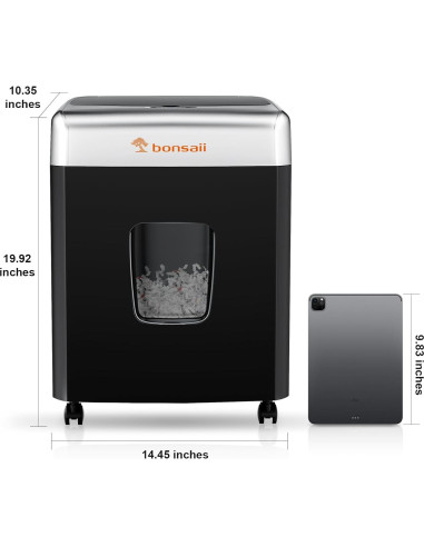 Destructora de papel Bonsaii 110 hojas automática P-4 seguridad