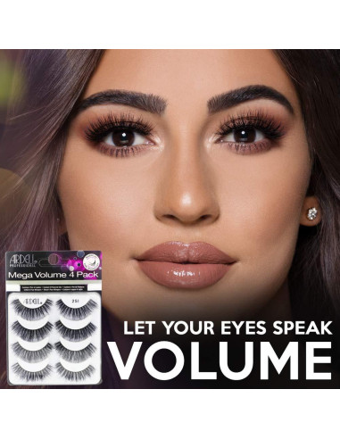 Pestañas Postizas Ardell Mega Volume 251 - 4 Pares Reutilizables