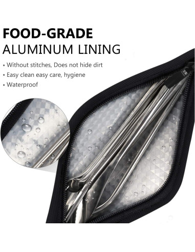 Funda Reutilizable para Pajitas Aosbos - Aluminio Grado Alimentario