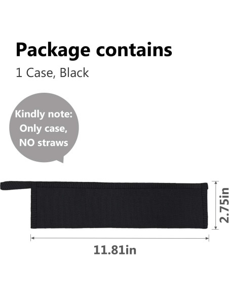 Funda Reutilizable para Pajitas Aosbos - Aluminio Grado Alimentario