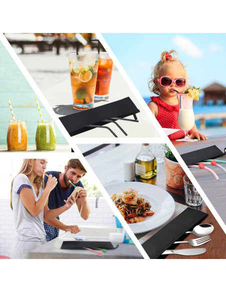 Funda Reutilizable para Pajitas Aosbos - Aluminio Grado Alimentario