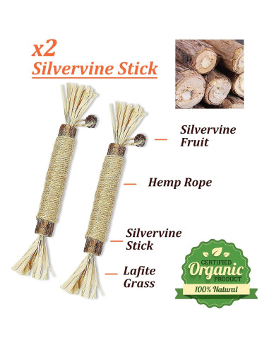 Paquete de 12 Juguetes de Hierba Gatera Kidpet - Orgánicos y Seguros