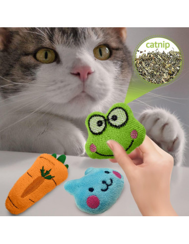 Paquete de 12 Juguetes de Hierba Gatera Kidpet - Orgánicos y Seguros