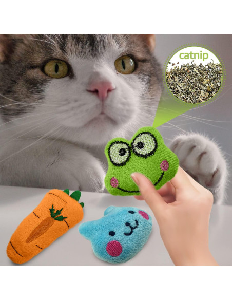 Paquete de 12 Juguetes de Hierba Gatera Kidpet - Orgánicos y Seguros