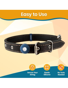 Soporte Redondo para Collar de Perro PAWBEE Airtag - 2 Unidades 2