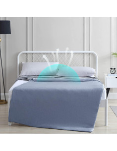 Funda de Manta con Peso EXQ Home 122x183 cm Azul Oscuro 2