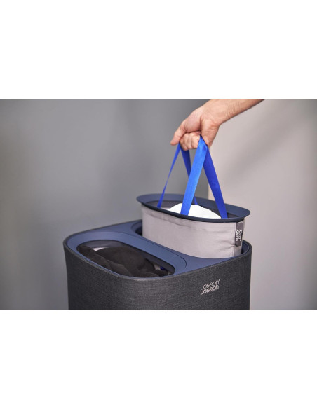 Cesto de Ropa Joseph Joseph 60L con Tapa y 2 Bolsas Removibles