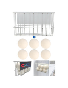 Pelotas de Secadora de Lana ENUKYCOM 6 Pcs + Soporte Magnético