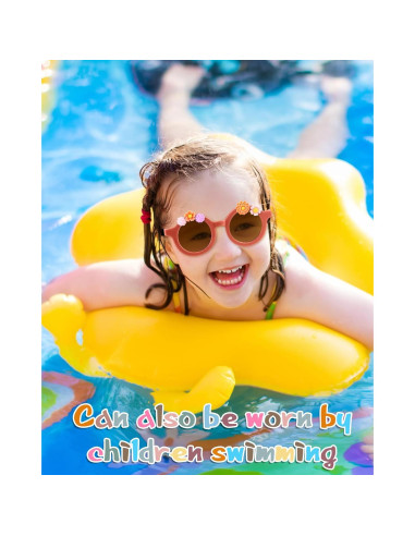 Kanayu Kit de Gafas de Sol DIY para Niños 24 Piezas Colores Vivos