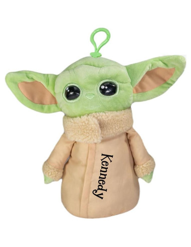 Peluche Personalizado Yoda Bebé Star Wars 30 cm con Cremallera