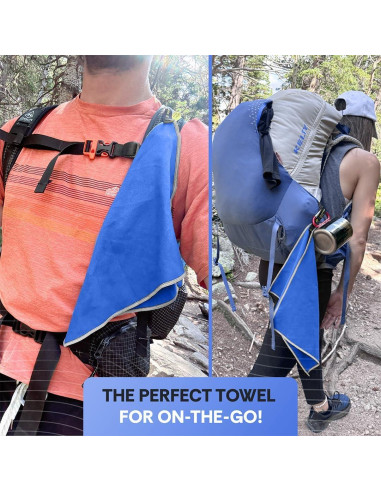 Toalla de Microfibra Elite Trail Magic BPUL Azul 32x25 cm