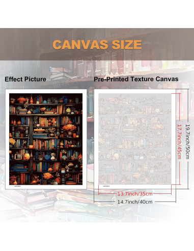 Kit de Pintura por Números HITIRECOVI 40.64x50.8cm Adultos