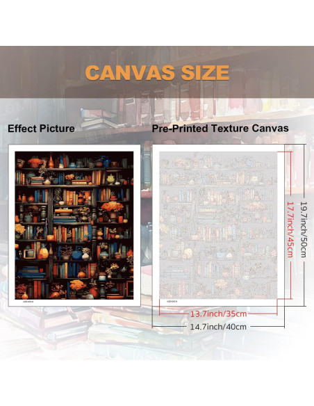 Kit de Pintura por Números HITIRECOVI 40.64x50.8cm Adultos