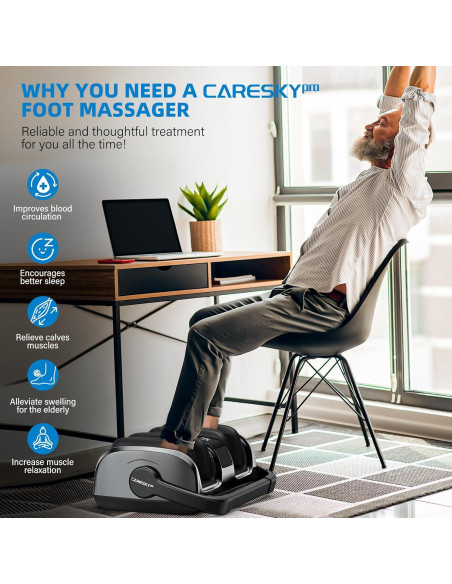 Masajeador de Pies Shiatsu CARESKYpro FM901 con Calor