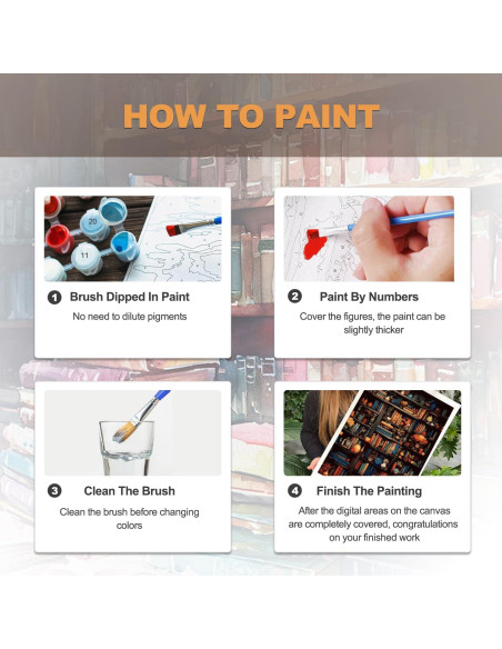 Kit de Pintura por Números HITIRECOVI 40.64x50.8cm Adultos